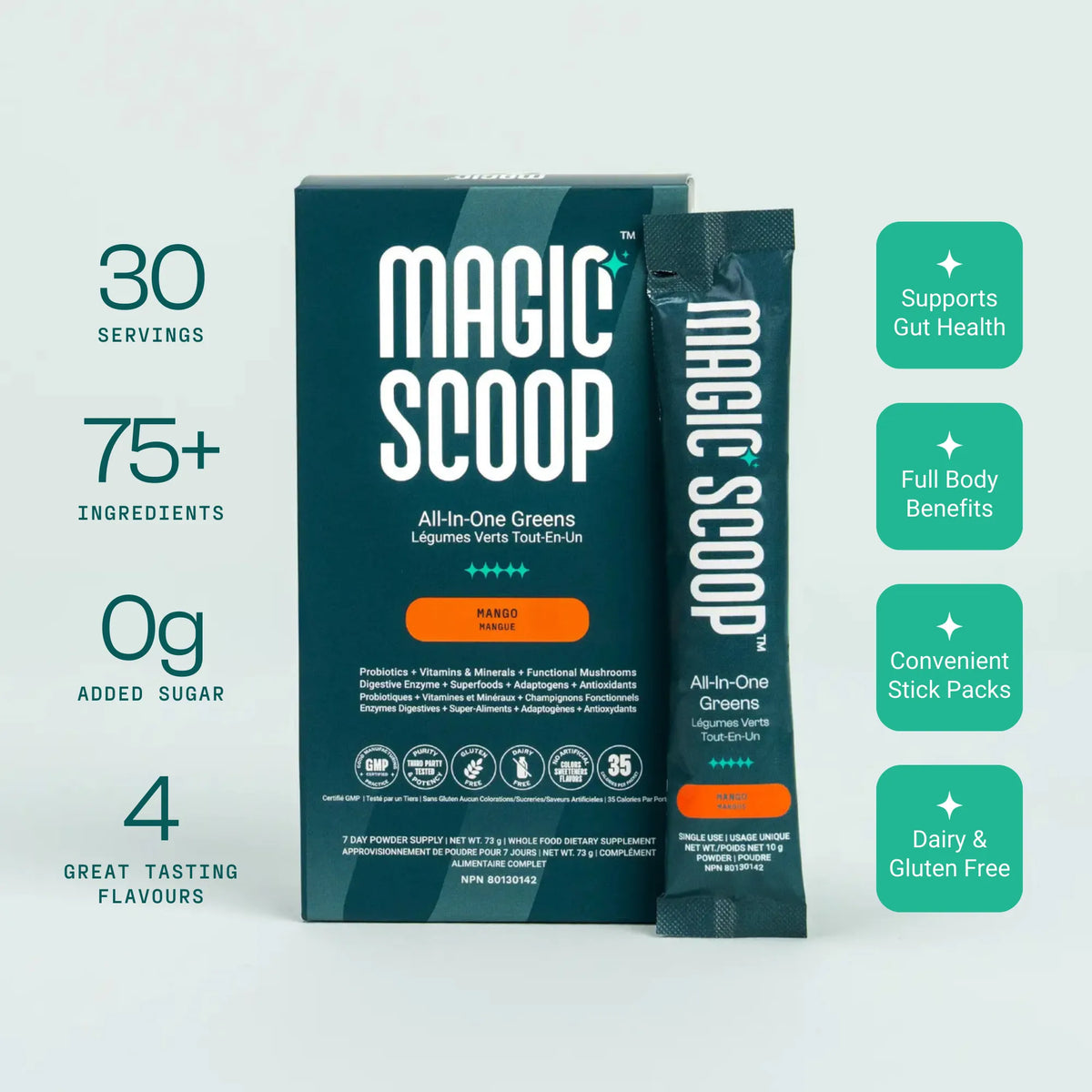 All-In-One Greens: Stick Pack de 7 días