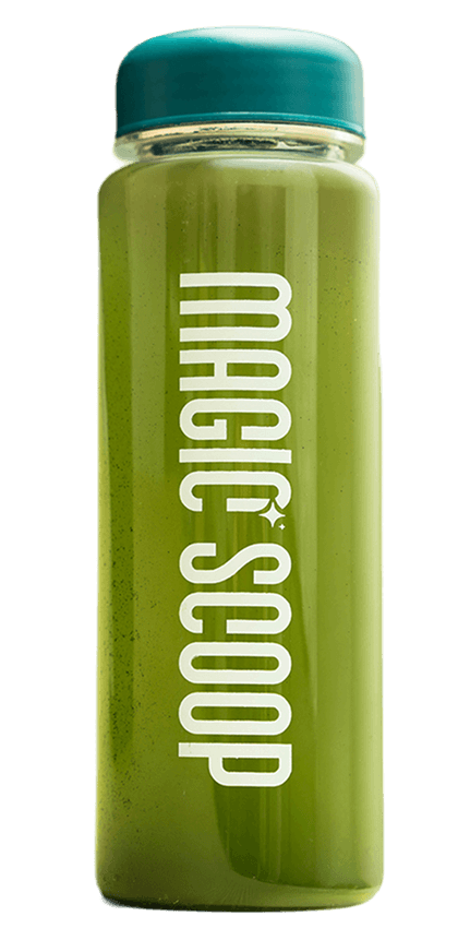 Magic Scoop mixed greens drink
